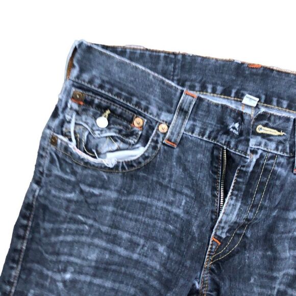 Vintage True Religion Jeans Size 33 STRAIGHT Gray - Picture 8 of 9
